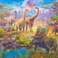 Dinosaur Fabric Panel 43"x35", Picture This fabric by Robert Kaufman