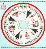 Grinch Tree Skirt Panel 44"x46", Grinch Christmas Tree Skirt Fabric Panel