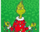 Grinch Panel 24"x44", How the Grinch Stole Christmas, 100% Quilt Shop Cotton, Fabric by the Yard, Robert Kaufman