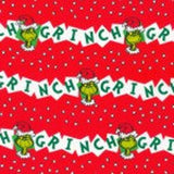 Grinch Merry Grinchmas 1/2 yard, How the Grinch Stole Christmas, 100% Quilt Shop Cotton, Fabric by the Yard, Robert Kaufman