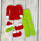 Elf Sweater Mask Pants Boots, Elf Outfit Slippers, Doll Clothes, Christmas Elf, Elf Props