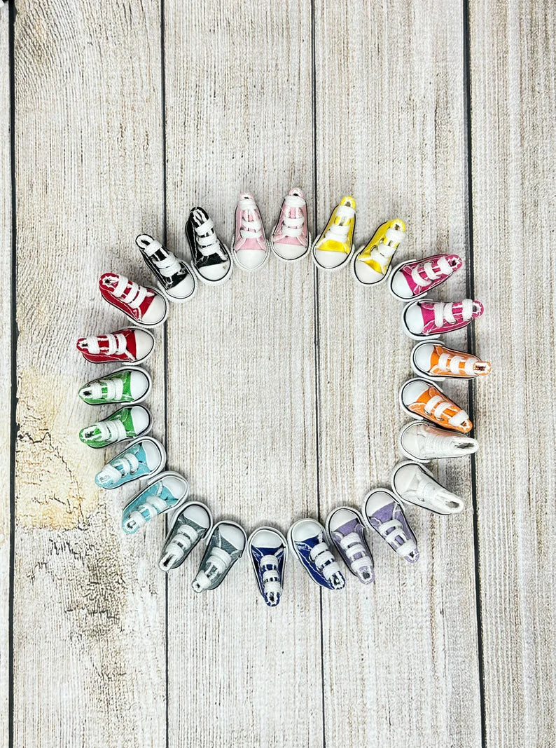 Elf Doll Shoes Sneakers High-Top, Elf Clothing, Christmas Elf, Elf Props