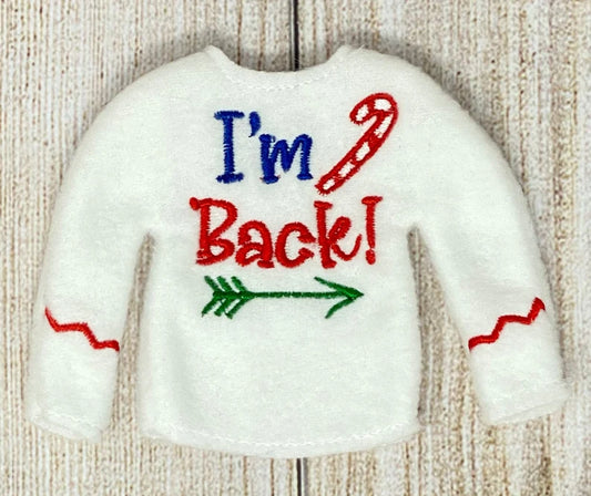 I'm Back Candycane Sweater, Christmas Clothing, Props