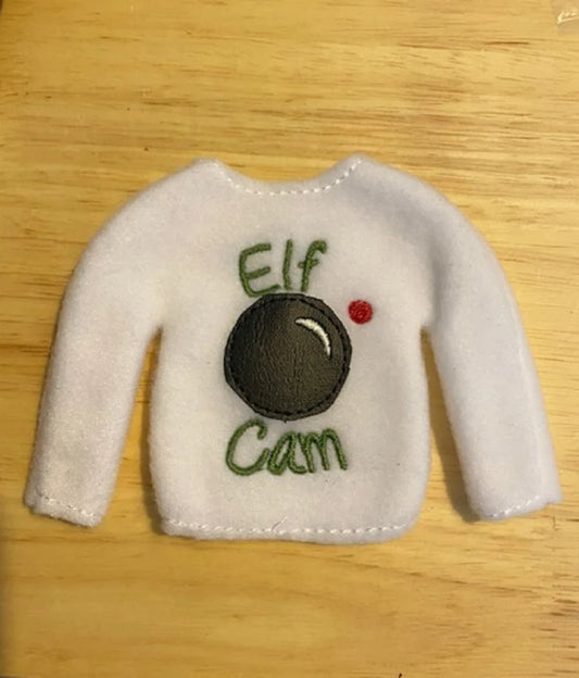 Elf Cam Sweater, Elf Doll Clothing, Elf Doll Clothes, Elf Doll Costume